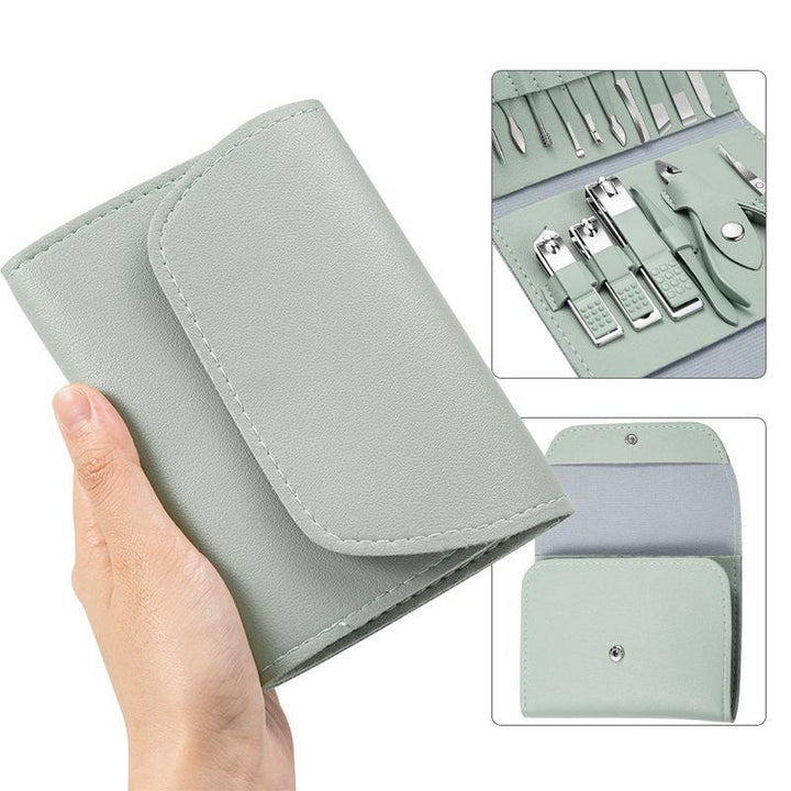 Estuche Set Manicure Pedicure Kit Cortauñas 12 Piezas