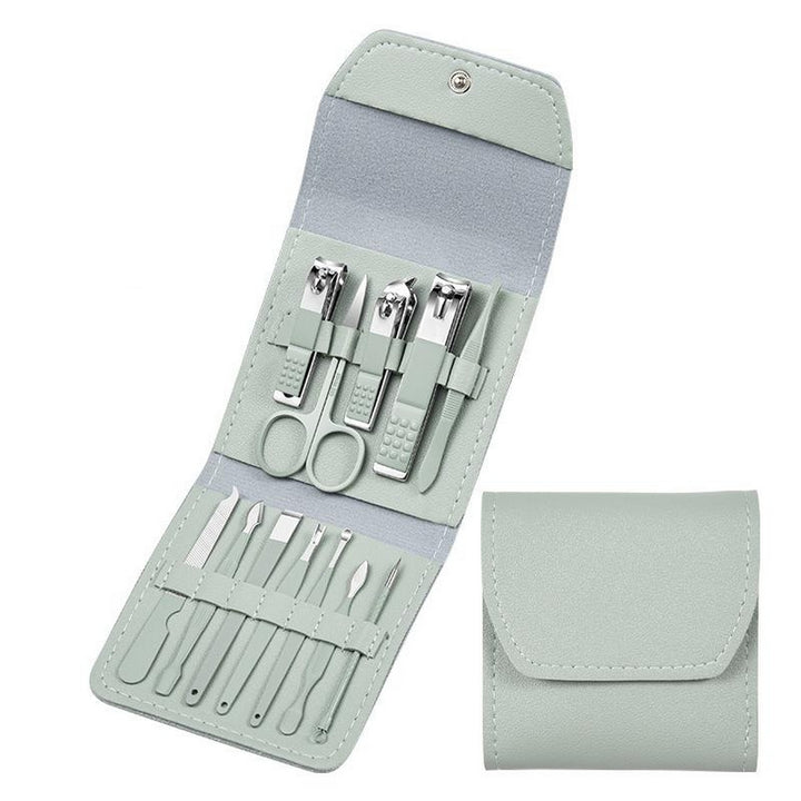 Estuche Set Manicure Pedicure Kit Cortauñas 12 Piezas