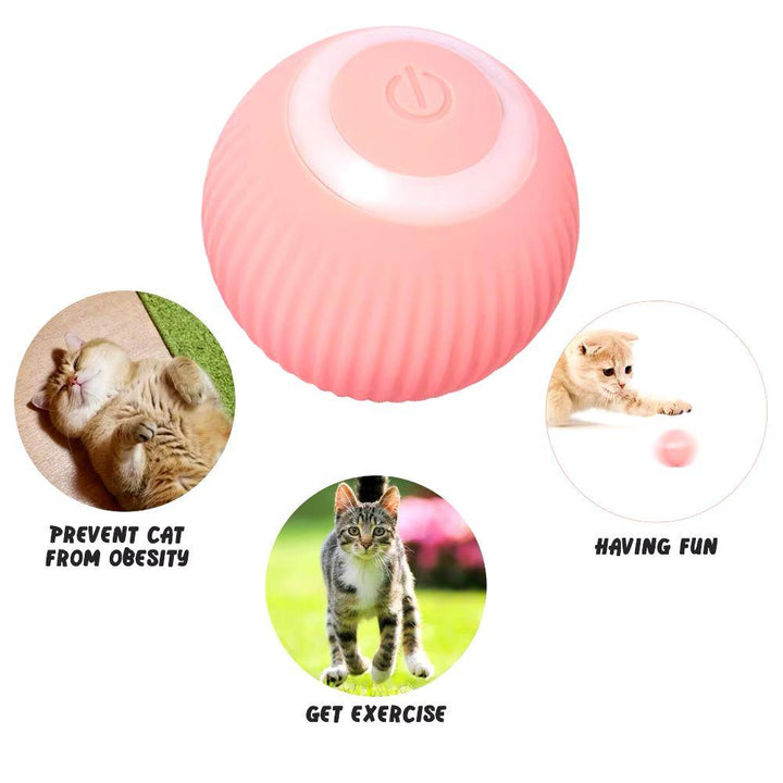 pelota juguete giratoria recargable para perros o gatos