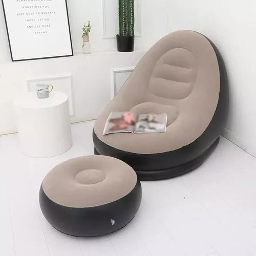 Sillón Inflable Sofá Portátil Plegable