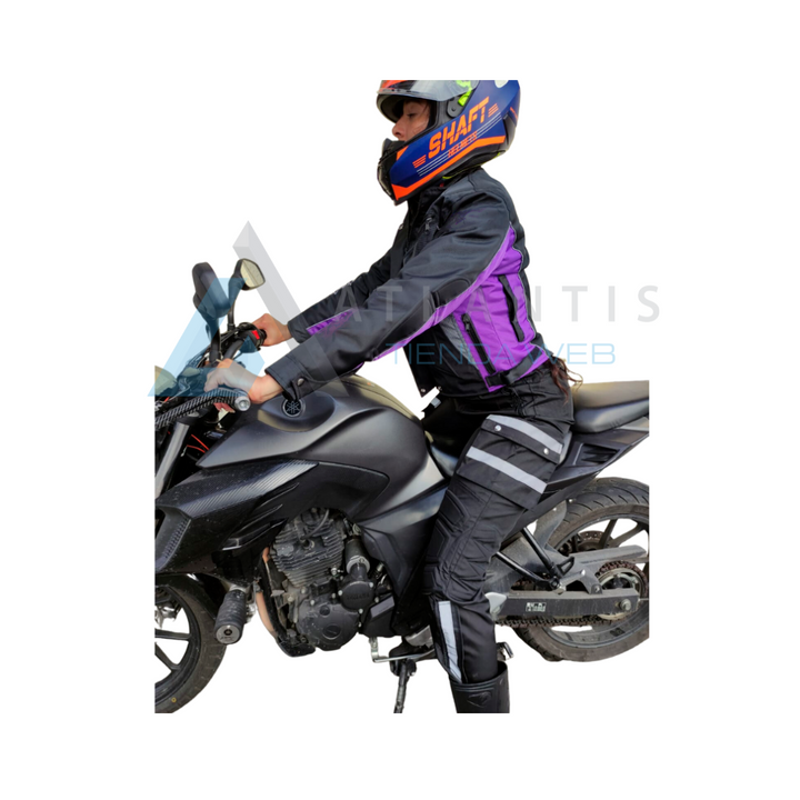 Traje De Protección Antifricción Mujer Moto